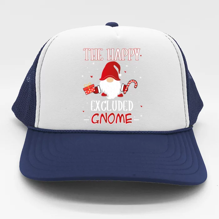 Excluded Xmas Gnome Christmas Group Costume Gift Trucker Hat