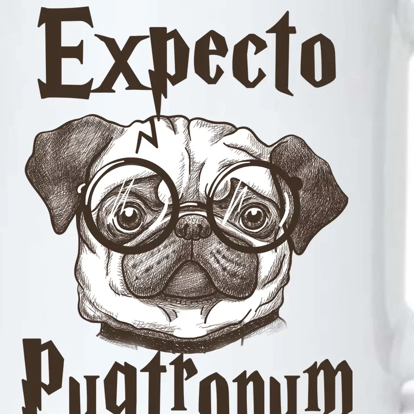 Expecto Pugtronum Funny Pug Black Color Changing Mug