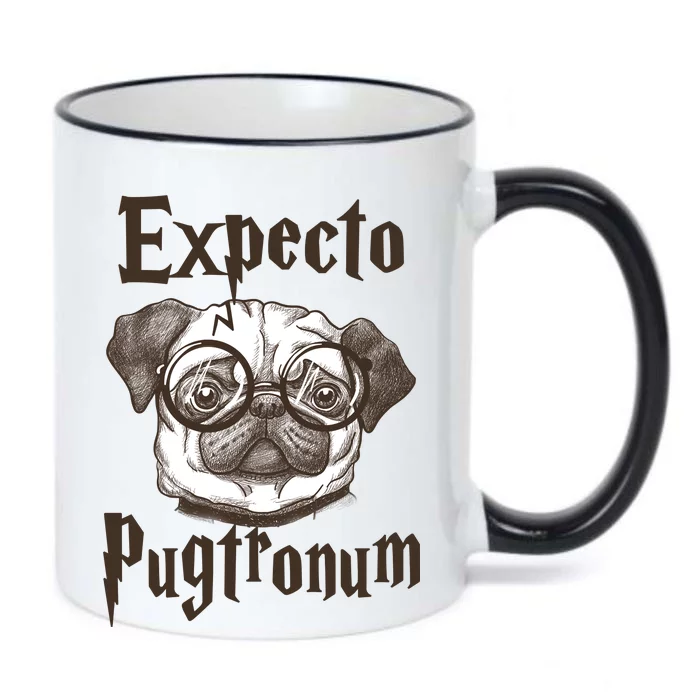 Expecto Pugtronum Funny Pug Black Color Changing Mug