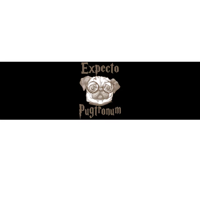 Expecto Pugtronum Funny Pug Bumper Sticker