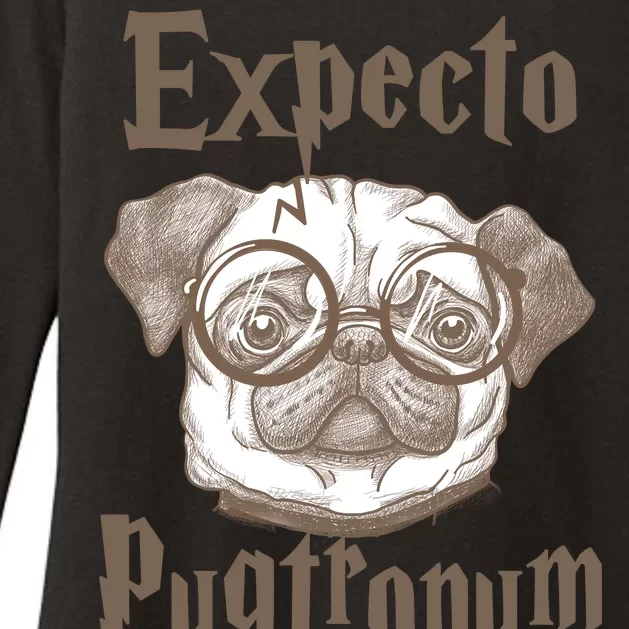 Expecto Pugtronum Funny Pug Womens CVC Long Sleeve Shirt