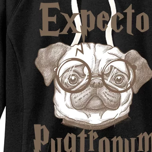 Expecto Pugtronum Funny Pug Women's Fleece Hoodie