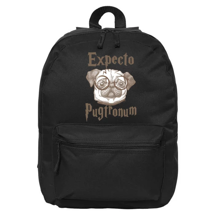 Expecto Pugtronum Funny Pug 16 in Basic Backpack