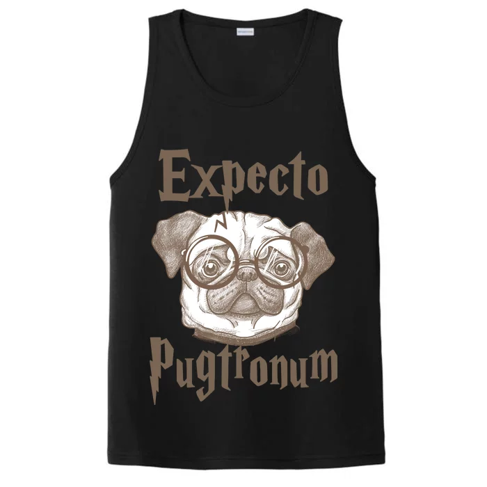 Expecto Pugtronum Funny Pug Performance Tank