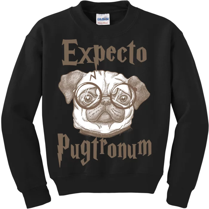 Expecto Pugtronum Funny Pug Kids Sweatshirt