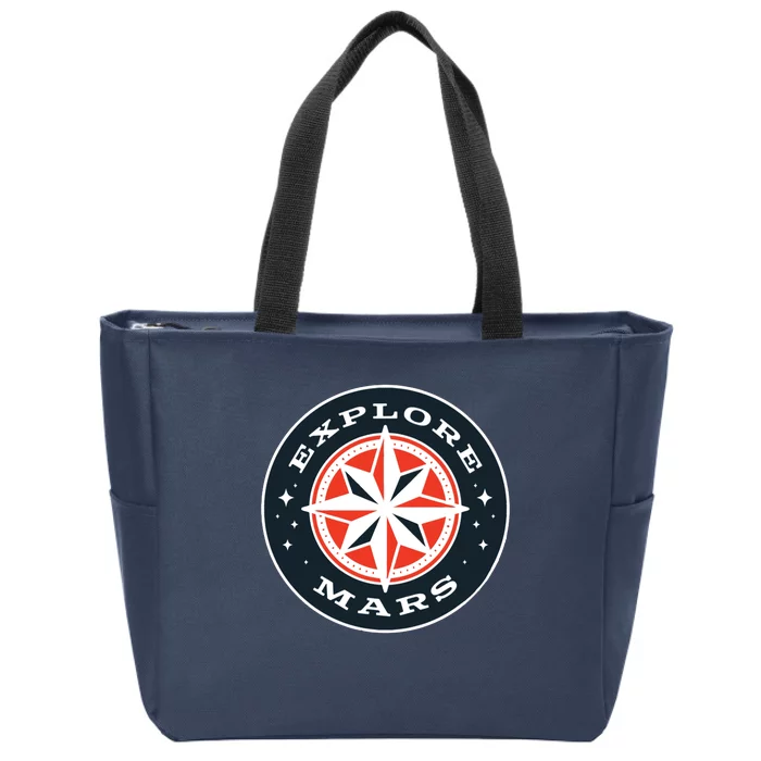 Explore Mars Zip Tote Bag