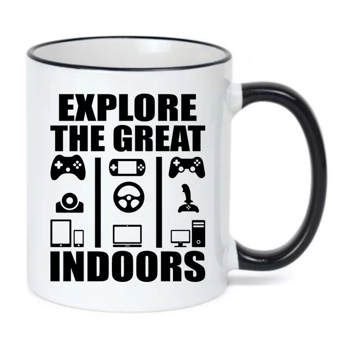 Explore The Great Indoors Funny Video Game Black Color Changing Mug