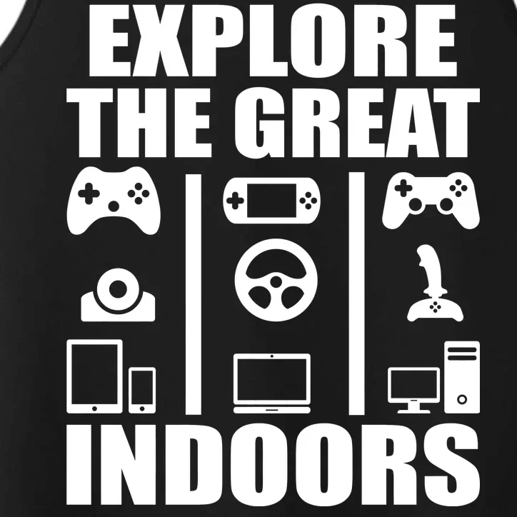 Explore The Great Indoors Funny Video Game Performance Tank