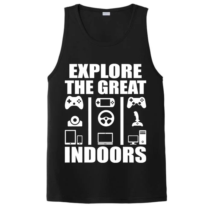 Explore The Great Indoors Funny Video Game Performance Tank