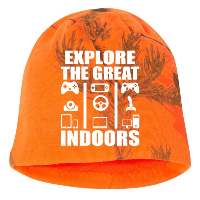 Explore The Great Indoors Funny Video Game Kati - Camo Knit Beanie