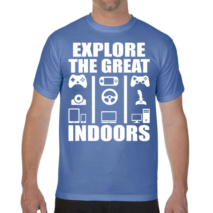 Explore The Great Indoors Funny Video Game Comfort Colors T-Shirt