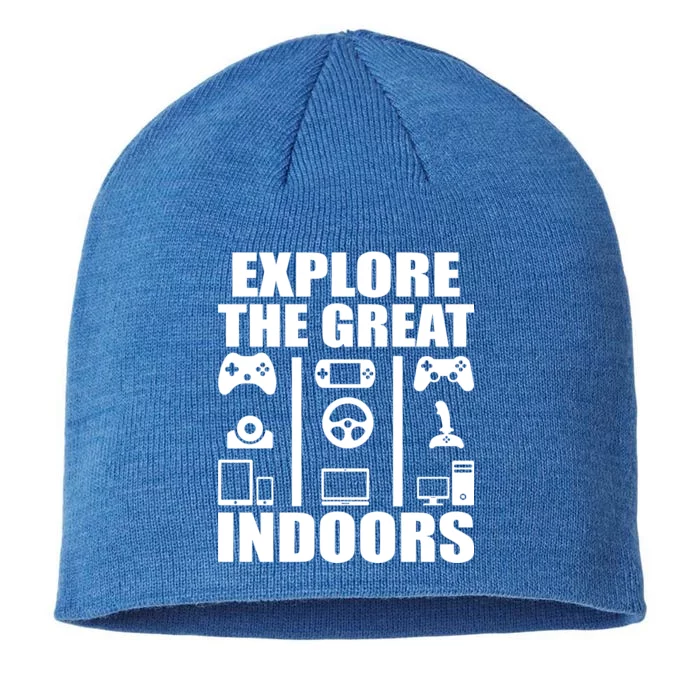 Explore The Great Indoors Funny Video Game 8 1/2in Sustainable Knit Beanie