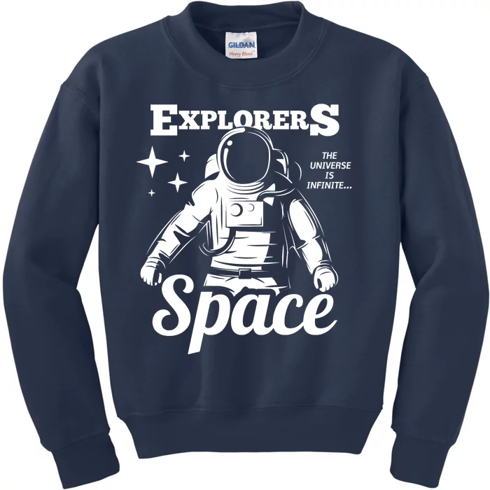 Explorers In Space Kids Sweatshirt