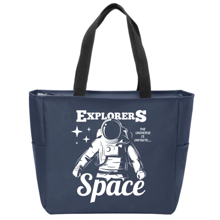 Explorers In Space Zip Tote Bag