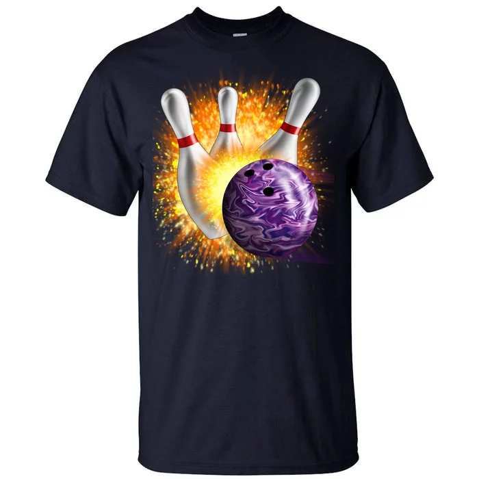 Explosive Spare Hit Bowling Tall T-Shirt