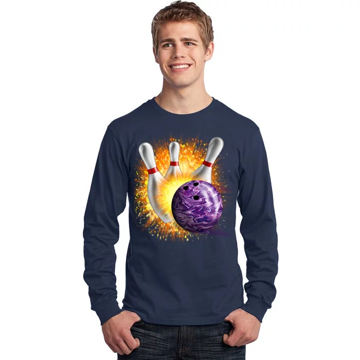 Explosive Spare Hit Bowling Tall Long Sleeve T-Shirt