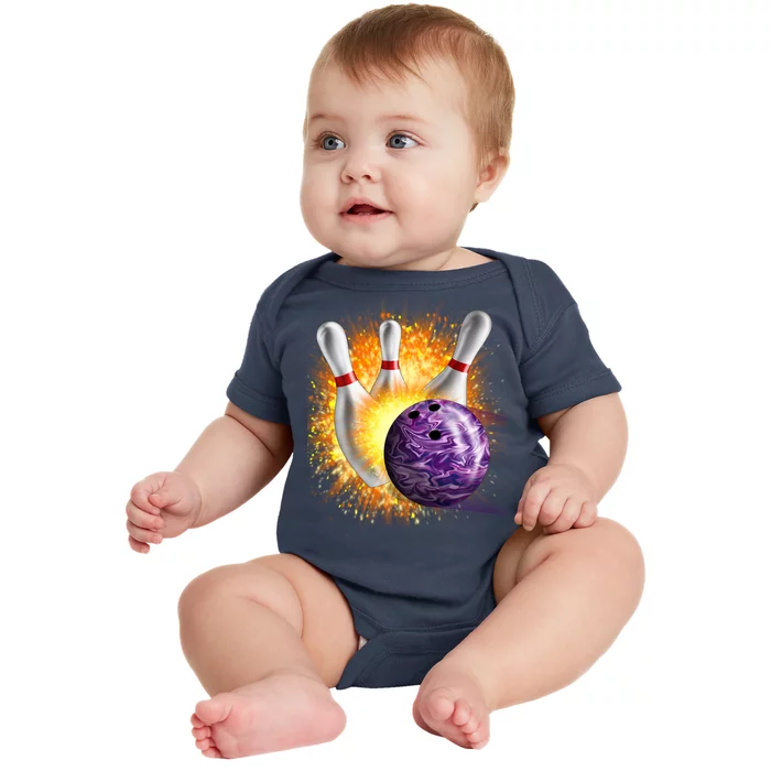 Explosive Spare Hit Bowling Baby Bodysuit