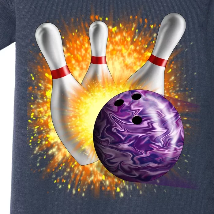 Explosive Spare Hit Bowling Baby Bodysuit