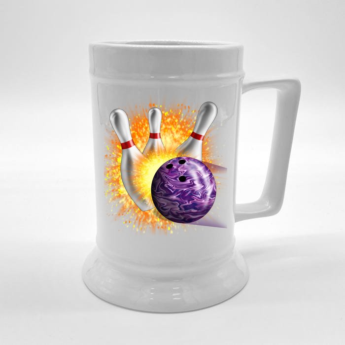 Explosive Spare Hit Bowling Front & Back Beer Stein