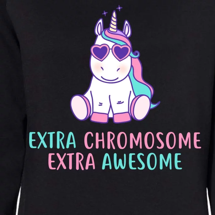 Extra Chromosome Awesome Down Syndrome Womens California Wash Sweatshirt