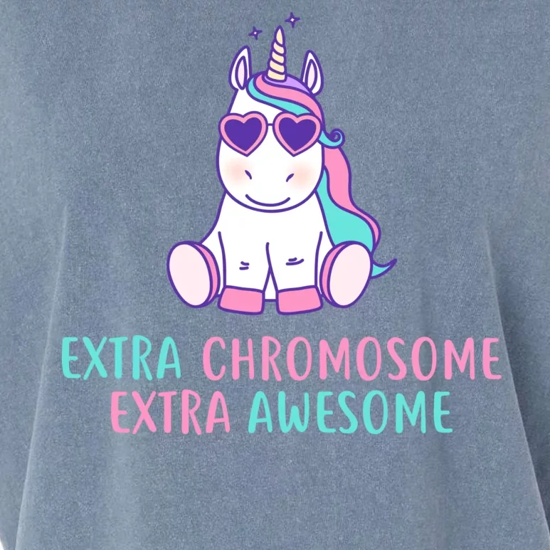 Extra Chromosome Awesome Down Syndrome Garment-Dyed Women's Muscle Tee