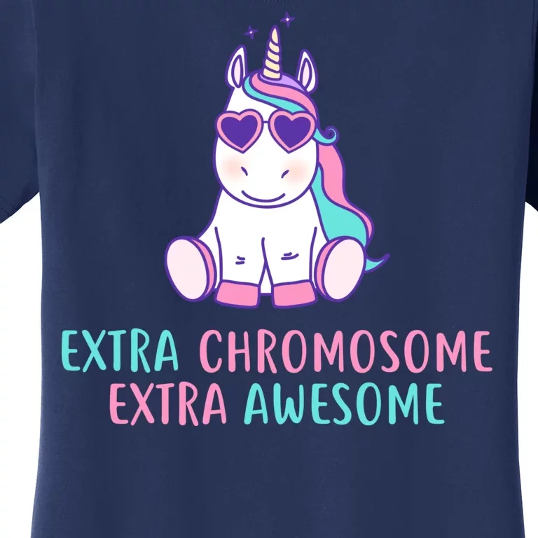 Extra Chromosome Awesome Down Syndrome Women's T-Shirt