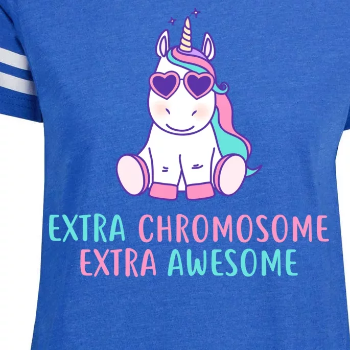 Extra Chromosome Awesome Down Syndrome Enza Ladies Jersey Football T-Shirt