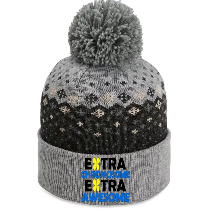 Extra Chromosome Extra Awesome The Baniff Cuffed Pom Beanie