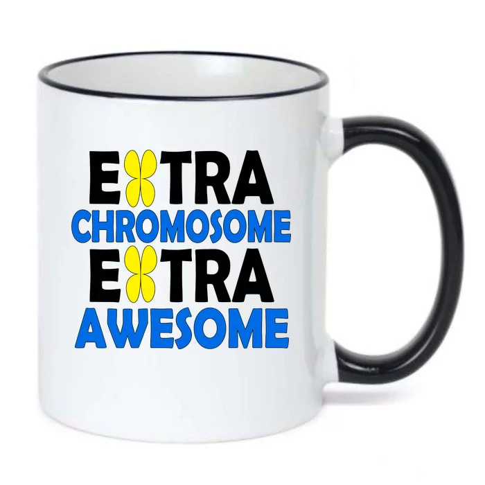 Extra Chromosome Extra Awesome Black Color Changing Mug