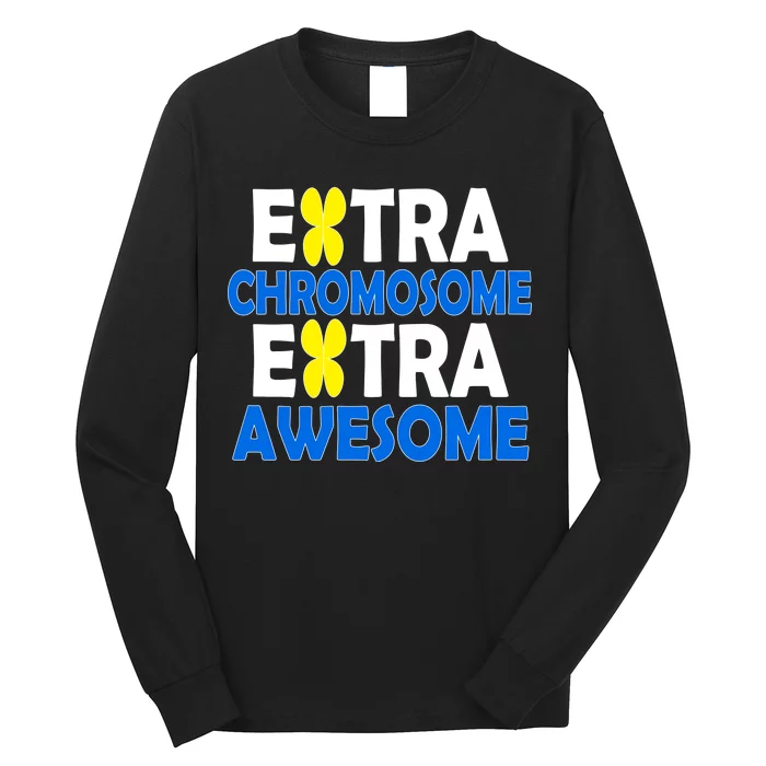 Extra Chromosome Extra Awesome Long Sleeve Shirt