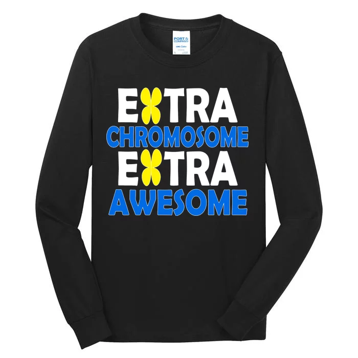 Extra Chromosome Extra Awesome Tall Long Sleeve T-Shirt