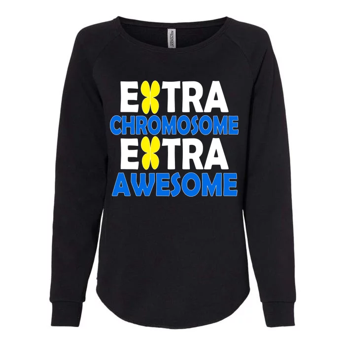 Extra Chromosome Extra Awesome Womens California Wash Sweatshirt