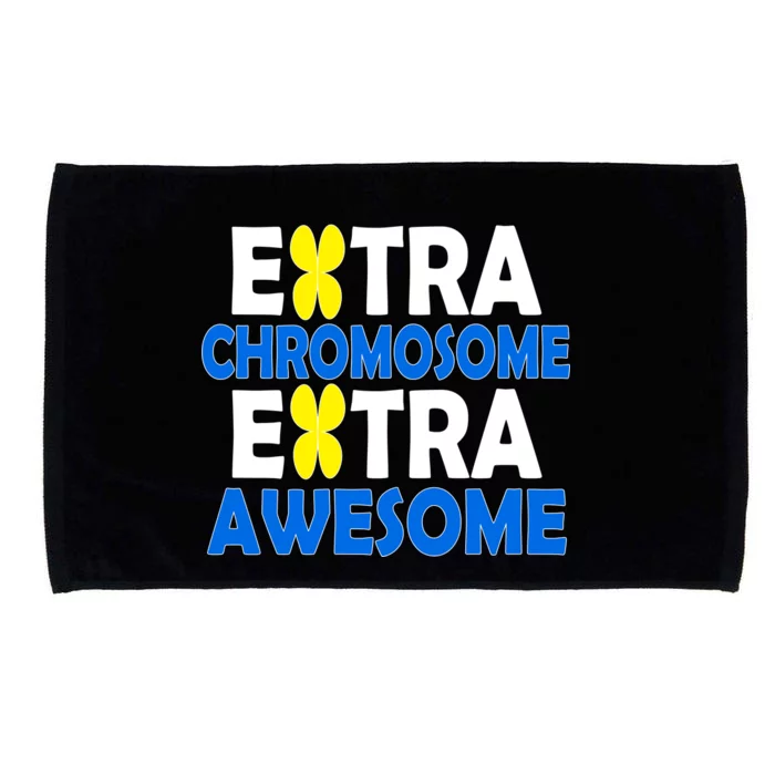 Extra Chromosome Extra Awesome Microfiber Hand Towel