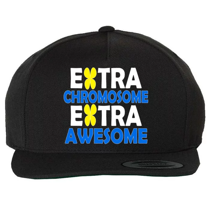 Extra Chromosome Extra Awesome Wool Snapback Cap