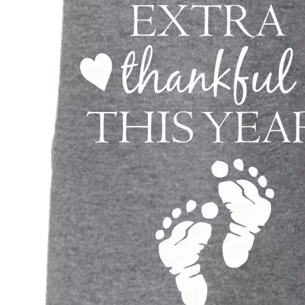 Extra Thankful This Year Pregnancy Doggie 3-End Fleece Hoodie