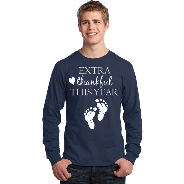 Extra Thankful This Year Pregnancy Tall Long Sleeve T-Shirt