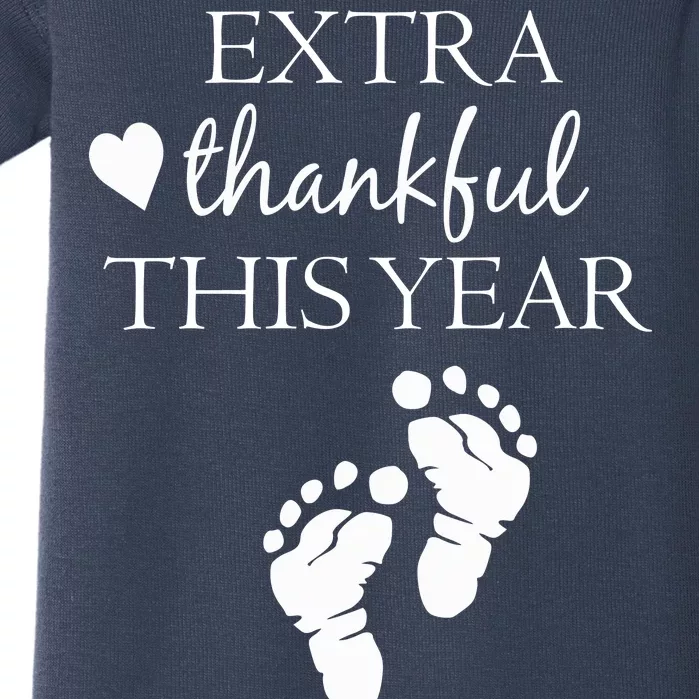 Extra Thankful This Year Pregnancy Baby Bodysuit