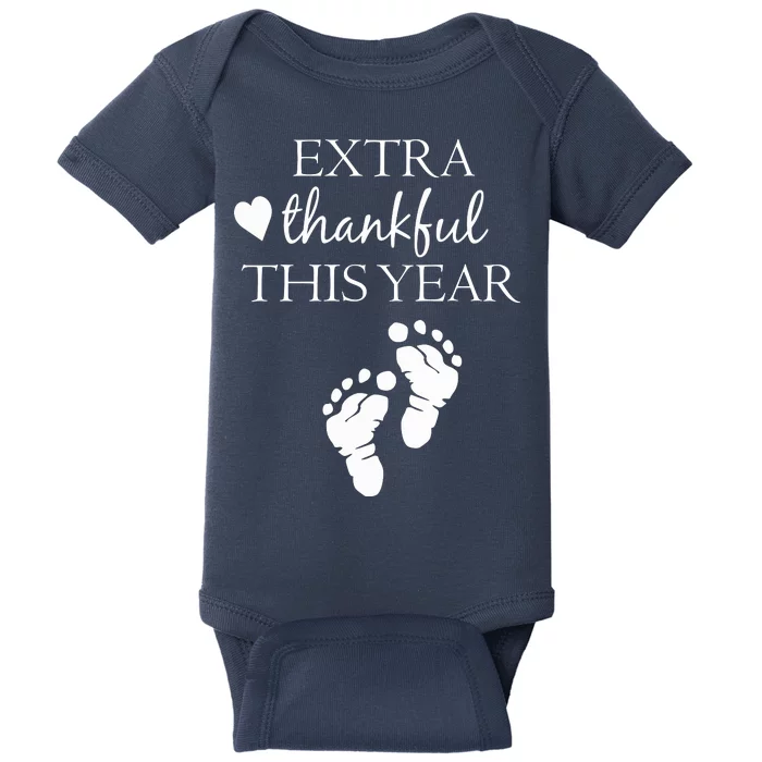 Extra Thankful This Year Pregnancy Baby Bodysuit