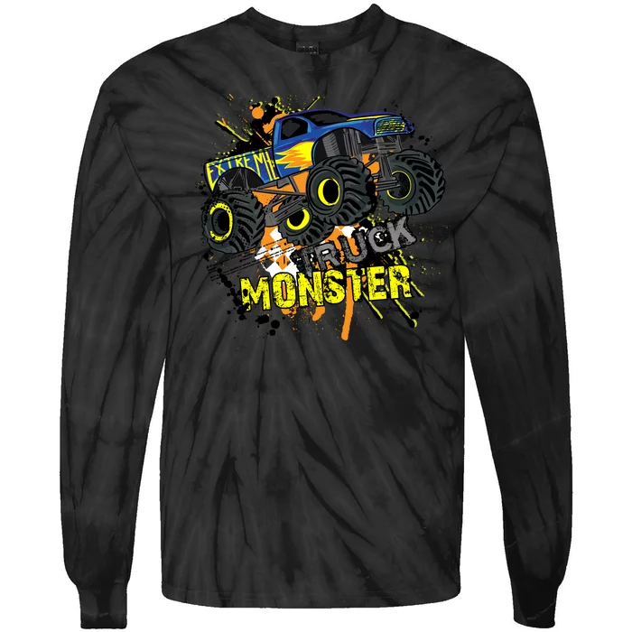 Extreme Monster Truck Tie-Dye Long Sleeve Shirt