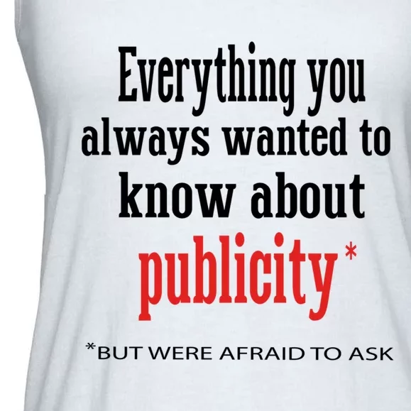 Everything You Always Wanted To Know About Publicity Ladies Essential Flowy Tank Teeshirtpalace 1005