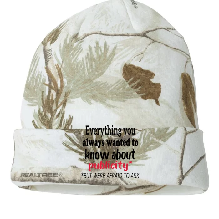 Everything You Always Wanted To Know About Publicity Kati - 12in Camo Beanie