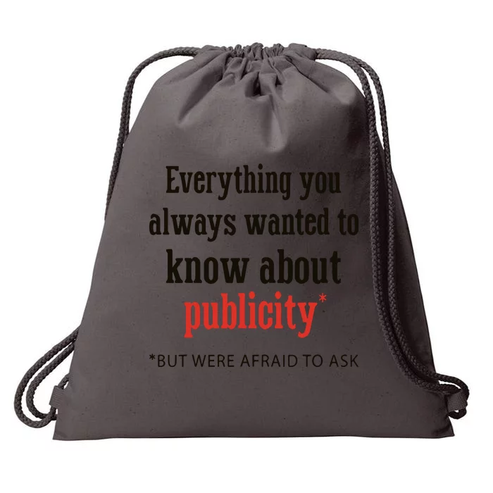 Everything You Always Wanted To Know About Publicity Drawstring Bag