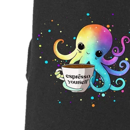 Espresso Yourself Cute Rainbow Octopus Coffee Mug Design Doggie 3-End Fleece Hoodie