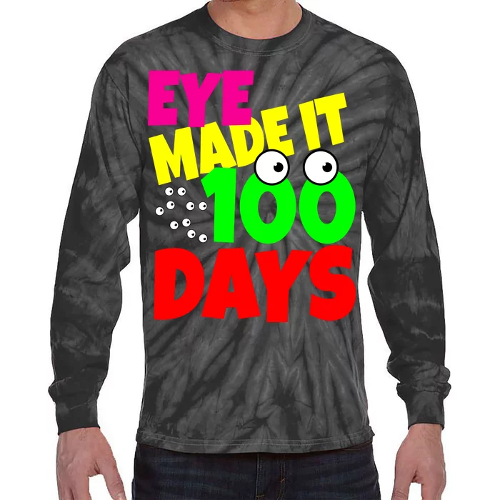 Eye Made It 100 Days Of school Tie-Dye Long Sleeve Shirt