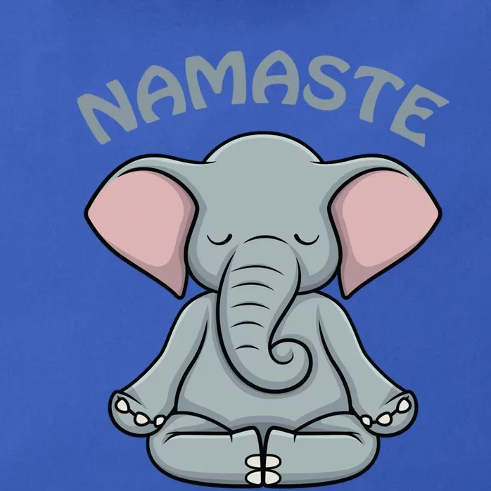 Elephant Yoga Funny Gift Funny Elephant Namaste Hatha Yoga Gift Zip Tote Bag