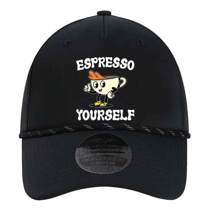 Espresso Yourself Funny Coffee Lover Performance The Dyno Cap