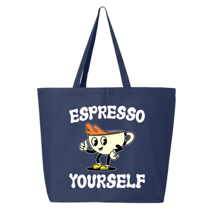 Espresso Yourself Funny Coffee Lover 25L Jumbo Tote