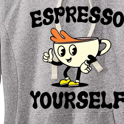 Espresso Yourself Funny Coffee Lover Women's Fleece Hoodie