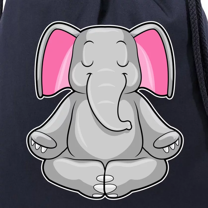 Elephant Yoga Fitness Meditation Gift Drawstring Bag