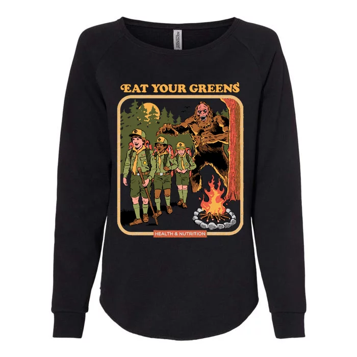 Eat Your Greens Womens California Wash Sweatshirt